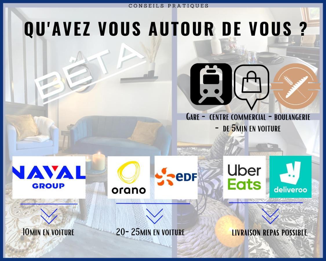 Апартаменти # Beta # Netflix & Wifi Шербур-ан-Котантен Екстер'єр фото